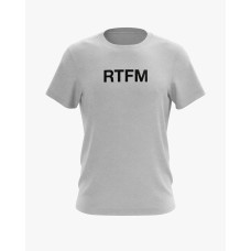 Футболка чоловіча з написом RTFM сірий XS (TS-01-IT-0003-200-02-03) Футболка чоловіча з написом RTFM сірий XS (TS-01-IT-0003-200-02-03)
