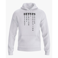 Худі чоловічий з написом DEVOPS білий XS (HD-01-IT-0006-200-02-01)