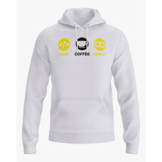 Худі чоловічий з принтом Code Coffee Repeat білий XS (HD-01-IT-0027-200-02-01) Худі чоловічий з принтом Code Coffee Repeat білий XS (HD-01-IT-0027-200-02-01)
