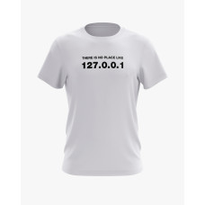 Футболка чоловіча з написом There is no place like білий XS (TS-01-IT-0028-200-02-01) Футболка чоловіча з написом There is no place like білий XS (TS-01-IT-0028-200-02-01)