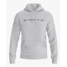 Худі чоловічий з принтом Git commit сірий XS (HD-01-IT-0029-200-02-03) Худі чоловічий з принтом Git commit сірий XS (HD-01-IT-0029-200-02-03)