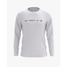 Світшот чоловічий з принтом Git commit білий XS (SS-01-IT-0029-200-02-01) Світшот чоловічий з принтом Git commit білий XS (SS-01-IT-0029-200-02-01)