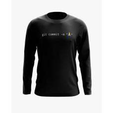 Світшот чоловічий з принтом Git commit чорний XS (SS-01-IT-0029-200-02-02) Світшот чоловічий з принтом Git commit чорний XS (SS-01-IT-0029-200-02-02)