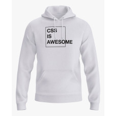Худі жіночий з написом CSS is awesome білий XS (HD-02-IT-0035-200-02-01)