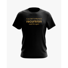 Футболка чоловіча з написом Recursion чорний XS (TS-01-IT-0039-200-02-02) Футболка чоловіча з написом Recursion чорний XS (TS-01-IT-0039-200-02-02)