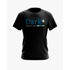 Футболка чоловіча з надписом Dark+ чорний XS (TS-01-IT-0048-200-02-02)