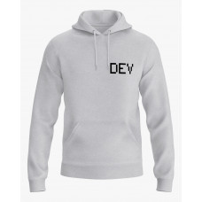 Худі чоловічий з надписом DEV сірий XS (HD-01-IT-0049-100-02-03)