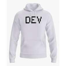 Худі жіночий з надписом DEV білий XS (HD-02-IT-0049-200-02-01)
