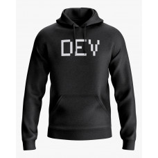 Худі жіночий з надписом DEV чорний XS (HD-02-IT-0049-200-02-02)