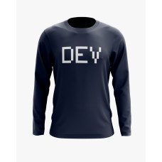 Світшот чоловічий з надписом DEV темно-синій XS (SS-01-IT-0049-200-02-024)