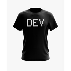 Футболка чоловіча з надписом DEV чорний XS (TS-01-IT-0049-200-02-02)
