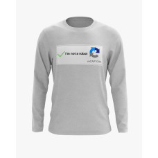 Світшот жіночий з надписом Im not a robot сірий XS (SS-02-IT-0051-200-02-03)