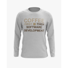 Світшот чоловічий з надписом Coffee first сірий XS (SS-01-IT-0055-200-02-03)