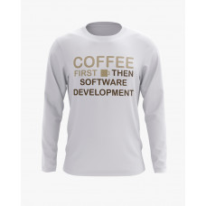 Світшот жіночий з надписом Coffee first білий XS (SS-02-IT-0055-200-02-01)