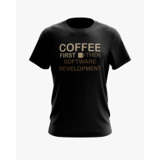 Футболка чоловіча з надписом Coffee first чорний XS (TS-01-IT-0055-200-02-02)