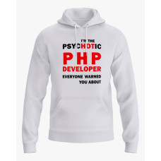 Худі жіночий з надписом PHP developer білий XS (HD-02-IT-0056-200-02-01)