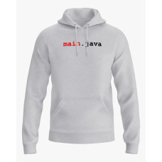 Худі чоловічий з надписом Main.java сірий XS (HD-01-IT-0057-200-02-03)
