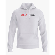 Худі жіночий з надписом Main.java білий XS (HD-02-IT-0057-200-02-01)