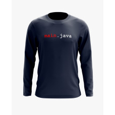 Світшот жіночий з надписом Main.java темно-синій XS (SS-02-IT-0057-200-02-024)