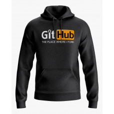 Худі чоловічий з надписом Git Hub чорний XS (HD-01-IT-0059-200-02-02)