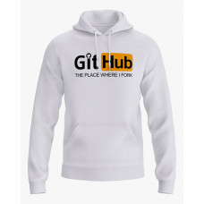 Худі жіночий з надписом Git Hub білий XS (HD-02-IT-0059-200-02-01)