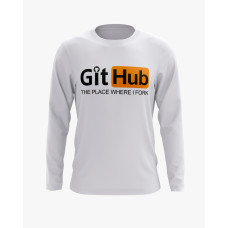 Світшот чоловічий з надписом Git Hub білий XS (SS-01-IT-0059-200-02-01)