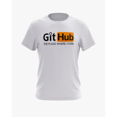 Футболка чоловіча з надписом Git Hub білий XS (TS-01-IT-0059-200-02-01)