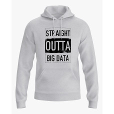Худі жіночий з надписом Straight outta big data сірий XS (HD-02-IT-0066-200-02-03)