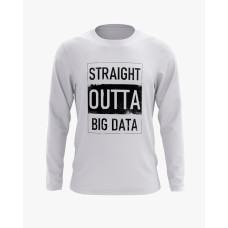 Світшот жіночий з надписом Straight outta big data білий XS (SS-02-IT-0066-200-02-01)