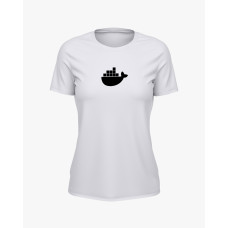 Футболка жіноча з принтом Docker білий S (TS-02-IT-0068-200-03-01)