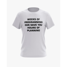 Футболка чоловіча з принтом Plan your programming білий XS (TS-01-IT-0071-200-02-01)