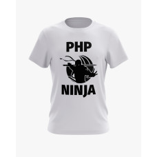 Футболка чоловіча з принтом Php Ninja V79 білий XS (TS-01-IT-0079-200-02-01)