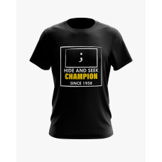 Футболка чоловіча з принтом Hide and seek champion чорний XS (TS-01-IT-0081-200-02-02) Футболка чоловіча з принтом Hide and seek champion чорний XS (TS-01-IT-0081-200-02-02)