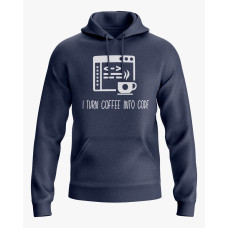 Худі жіночий з написом I turn coffee into code темно-синій XS (HD-02-IT-0088-200-02-024)