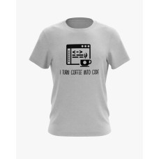 Футболка чоловіча з написом I turn coffee into code сірий XS (TS-01-IT-0088-200-02-03) Футболка чоловіча з написом I turn coffee into code сірий XS (TS-01-IT-0088-200-02-03)