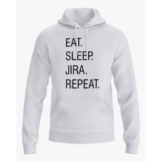 Худі чоловічий з написом Eat. Sleep. Jira. Repeat. білий XS (HD-01-IT-0089-200-02-01)