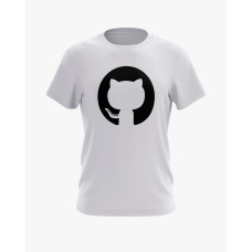 Футболка чоловіча з принтом GitHub білий XS (TS-01-IT-0090-200-02-01)
