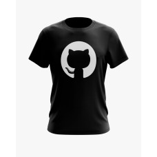 Футболка чоловіча з принтом GitHub чорний XS (TS-01-IT-0090-200-02-02)