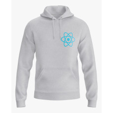 Худі чоловічий з принтом React JS сірий XS (HD-01-IT-0092-100-02-03) Худі чоловічий з принтом React JS сірий XS (HD-01-IT-0092-100-02-03)