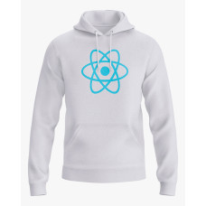 Худі жіночий з принтом React JS білий XS (HD-02-IT-0092-200-02-01)