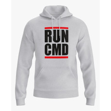 Худі жіночий з принтом Run CMD сірий XS (HD-02-IT-0101-200-02-03)