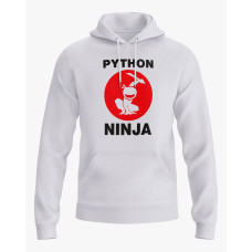 Худі жіночий з принтом Python ninja білий XS (HD-02-IT-0107-200-02-01)