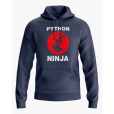 Худі жіночий з принтом Python ninja темно-синій XS (HD-02-IT-0107-200-02-024)