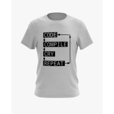 Футболка чоловіча з принтом Coding loop сірий XS (TS-01-IT-0109-200-02-03)