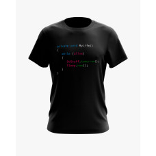 Футболка чоловіча з принтом My life code чорний XS (TS-01-IT-0111-200-02-02)