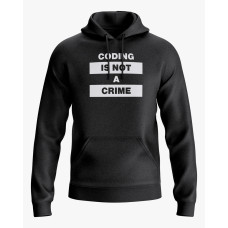 Худі чоловічий з принтом Coding is not a crime чорний XS (HD-01-IT-0113-200-02-02) Худі чоловічий з принтом Coding is not a crime чорний XS (HD-01-IT-0113-200-02-02)