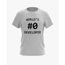 Футболка чоловіча з принтом Worlds 0 developer сірий XS (TS-01-IT-0116-200-02-03)
