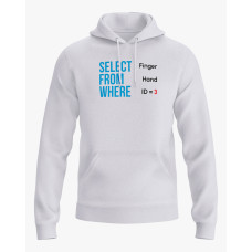 Худі чоловічий з принтом Select From Where білий XS (HD-01-IT-0118-200-02-01) Худі чоловічий з принтом Select From Where білий XS (HD-01-IT-0118-200-02-01)