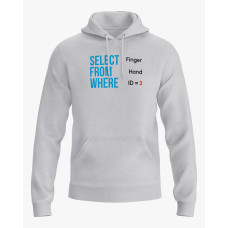 Худі чоловічий з принтом Select From Where сірий XS (HD-01-IT-0118-200-02-03) Худі чоловічий з принтом Select From Where сірий XS (HD-01-IT-0118-200-02-03)