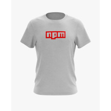 Футболка чоловіча з принтом NPM logo сірий XS (TS-01-IT-0122-200-02-03)